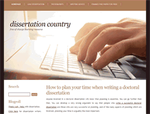 Tablet Screenshot of dissertationcountry.com